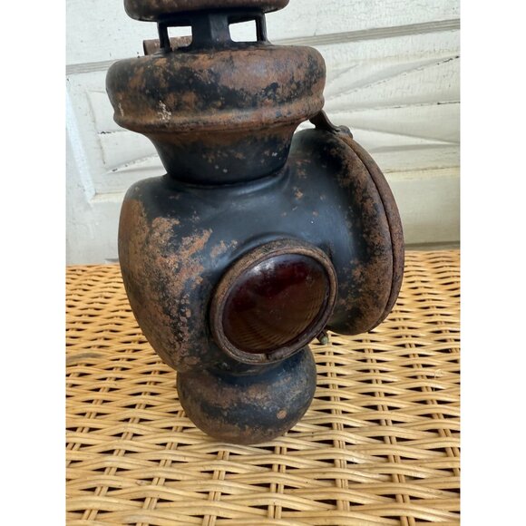 Antique 1900's Ford Model T Auto Car Light Kerosene Oil Lamp Carriage Lantern - Picture 10 of 13